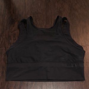 Long lined sports bra/ cropped tank top